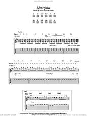 Cover icon of Afterglow sheet music for guitar (tablature) by Merle Travis and Fran Healy, intermediate skill level