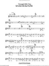 Cover icon of Through With You sheet music for voice and other instruments (fake book) by Maroon 5, Adam Levine and Jesse Carmichael, intermediate skill level