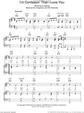 Cover icon of I'm Confessin' That I Love You sheet music for voice, piano or guitar by Perry Como, Doc Daugherty and Ellis Reynolds, intermediate skill level