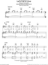 Cover icon of Let's Fall In Love sheet music for voice, piano or guitar by Harold Arlen and Ted Koehler, intermediate skill level