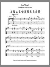 Cover icon of I'm Tired sheet music for guitar (tablature) by Bernard Butler, intermediate skill level