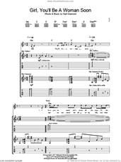 Cover icon of Girl, You'll Be A Woman Soon sheet music for guitar (tablature) by Urge Overkill and Neil Diamond, intermediate skill level