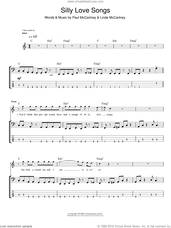 Cover icon of Silly Love Songs sheet music for bass (tablature) (bass guitar) by Linda McCartney, Paul McCartney, Paul McCartney and Wings and Wings, intermediate skill level