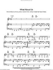 Cover icon of What About Us? sheet music for voice and piano by Brandy, Kenisha Pratt, LaShawn Daniels, Nora Payne and Rodney Jerkins, intermediate skill level