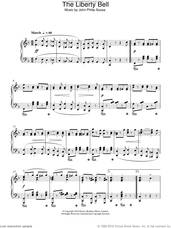 Cover icon of The Liberty Bell sheet music for piano solo by John Philip Sousa, intermediate skill level