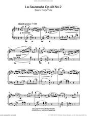 Cover icon of La Sauterelle Op. 49 No. 2 sheet music for piano solo by Horatio Parker, classical score, intermediate skill level
