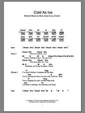Cover icon of Cold As Ice sheet music for guitar (chords) by Foreigner, Lou Gramm and Mick Jones, intermediate skill level