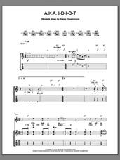 Cover icon of A.K.A. I-D-I-O-T sheet music for guitar (tablature) by The Hives and Randy Fitzsimmons, intermediate skill level
