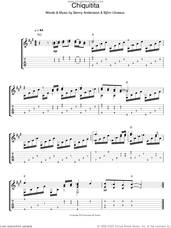 Cover icon of Chiquitita sheet music for guitar solo (chords) by ABBA, Benny Andersson and Bjorn Ulvaeus, easy guitar (chords)