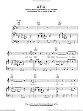 Cover icon of U.F.O. sheet music for voice, piano or guitar by Coldplay, Brian Eno, Chris Martin, Guy Berryman, Jon Buckland and Will Champion, intermediate skill level