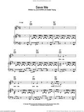 Cover icon of Save Me sheet music for voice, piano or guitar by Jem, Gerard Young and Jem Griffiths, intermediate skill level