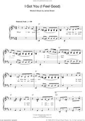 Cover icon of I Got You (I Feel Good) sheet music for voice and piano by James Brown, intermediate skill level