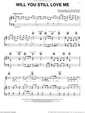Cover icon of Will You Still Love Me sheet music for voice, piano or guitar by Chicago, David Foster, Richard Baskin and Tom Keane, intermediate skill level