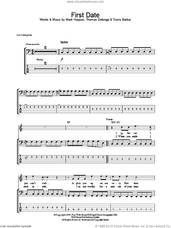 Cover icon of First Date sheet music for bass (tablature) (bass guitar) by Blink-182, Mark Hoppus, Tom DeLonge and Travis Barker, intermediate skill level