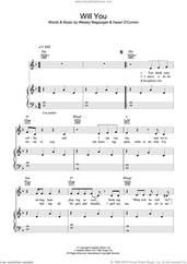 Cover icon of Will You sheet music for voice, piano or guitar by Hazel O'Connor and Wesley Magoogan, intermediate skill level