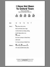 Cover icon of I Have Not Been To Oxford Town sheet music for guitar (chords) by David Bowie and Brian Eno, intermediate skill level