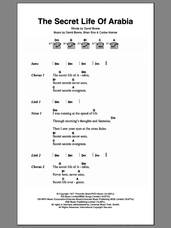 Cover icon of The Secret Life Of Arabia sheet music for guitar (chords) by David Bowie, Brian Eno and Carlos Alomar, intermediate skill level