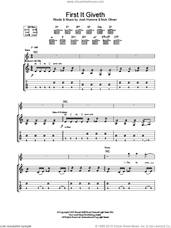 Cover icon of First It Giveth sheet music for guitar (tablature) by Queens Of The Stone Age, Josh Homme and Nick Oliveri, intermediate skill level