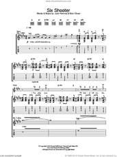 Cover icon of Six Shooter sheet music for guitar (tablature) by Queens Of The Stone Age, Josh Homme and Nick Oliveri, intermediate skill level