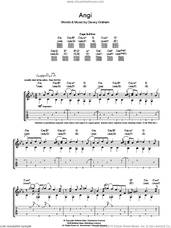 Cover icon of Angi sheet music for guitar (tablature) by Davey Graham, intermediate skill level