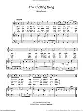 Cover icon of The Knotting Song sheet music for voice and piano by Henry Purcell, classical score, intermediate skill level