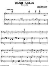 Cover icon of Cinco Robles (Five Oaks) sheet music for voice, piano or guitar by Les Paul & Mary Ford, Les Paul, Russell Arms, Dorothy Wright and Larry Sullivan, intermediate skill level