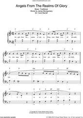 Cover icon of Angels From The Realms Of Glory sheet music for voice and piano by James Montgomery and Miscellaneous, intermediate skill level