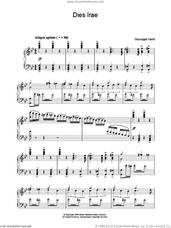 Cover icon of Dies Irae From 'Requiem' sheet music for piano solo by Giuseppe Verdi, classical score, intermediate skill level