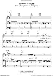 Cover icon of Without A Word sheet music for voice, piano or guitar by Birdy and Jasmine Van Den Bogaerde, intermediate skill level