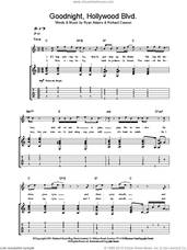 Cover icon of Goodnight, Hollywood Blvd sheet music for guitar (tablature) by Ryan Adams and Richard Causon, intermediate skill level