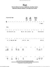 Cover icon of Run sheet music for ukulele (chords) by Snow Patrol, Leona Lewis, Gary Lightbody, Iain Archer, Jonathan Quinn, Mark McClelland and Nathan Connolly, intermediate skill level