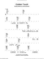 Cover icon of Golden Touch sheet music for ukulele (chords) by Razorlight and Johnny Borrell, intermediate skill level