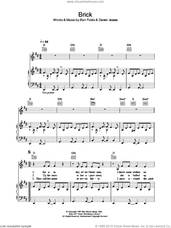 Cover icon of Brick sheet music for voice, piano or guitar by Ben Folds Five, Ben Folds and Darren Jessee, intermediate skill level