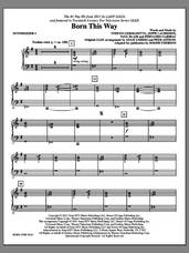 Cover icon of Born This Way (complete set of parts) sheet music for orchestra/band (Rhythm) by Lady Gaga, Fernando Garibay, Jeppe Laursen, Paul Blair, Adam Anders, Glee Cast, Miscellaneous, Roger Emerson and Tim Davis, intermediate skill level