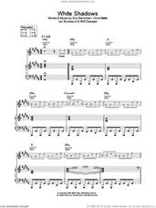Cover icon of White Shadows sheet music for voice, piano or guitar by Coldplay, Chris Martin, Guy Berryman, Jon Buckland and Will Champion, intermediate skill level
