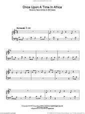 Cover icon of Once Upon A Time In Africa sheet music for piano solo by Will Adams and Hans Zimmer, easy skill level