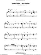 Cover icon of Theme from Crossroads sheet music for piano solo by Tony Hatch, intermediate skill level