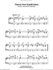 Cover icon of Theme From EastEnders sheet music for piano solo by Leslie Osborne and Simon May, intermediate skill level