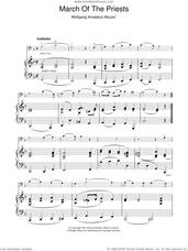 Cover icon of March Of The Priests sheet music for voice, piano or guitar by Wolfgang Amadeus Mozart, classical score, intermediate skill level