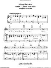 Cover icon of It Only Happens When I Dance With You sheet music for voice, piano or guitar by Judy Garland and Irving Berlin, intermediate skill level