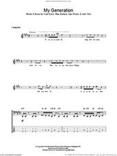 Cover icon of My Generation sheet music for bass (tablature) (bass guitar) by Limp Bizkit, Fred Durst, John Otto, Sam Rivers and Wes Borland, intermediate skill level