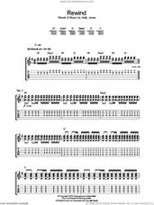 Cover icon of Rewind sheet music for guitar (tablature) by Stereophonics and Kelly Jones, intermediate skill level