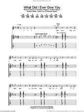 Cover icon of What Did I Ever Give You? sheet music for guitar (tablature) by Kaiser Chiefs, Andrew White, James Rix, Nicholas Baines, Nicholas Hodgson and Richard Wilson, intermediate skill level