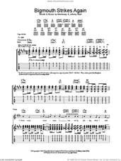 Cover icon of Bigmouth Strikes Again sheet music for guitar (tablature) by The Smiths, Johnny Marr and Steven Morrissey, intermediate skill level