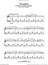 Cover icon of Occupation (Theme From The Promise) sheet music for piano solo by Debbie Wiseman, intermediate skill level