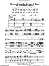 Cover icon of Heaven Knows I'm Miserable Now sheet music for guitar (tablature) by The Smiths, Johnny Marr and Steven Morrissey, intermediate skill level