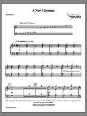 Cover icon of A New Hosanna sheet music for handbells by John Purifoy, intermediate skill level