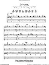 Cover icon of Lovesong sheet music for guitar (tablature) by Adele, The Cure, Boris Williams, Laurence Tolhurst, Porl Thompson, Robert Smith and Simon Gallup, intermediate skill level
