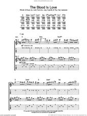 Cover icon of The Blood Is Love sheet music for guitar (tablature) by Queens Of The Stone Age, Joey Castillo, Josh Homme and Troy Van Leeuwen, intermediate skill level