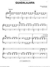 Cover icon of Guadalajara sheet music for voice, piano or guitar by Pepe Guizar, intermediate skill level